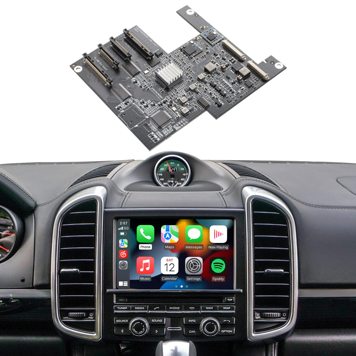 Bezdrátový CarPlay a Android Auto pro Porsche Boxster, Cayman, 911, Panamera, Cayenne, Macan (2008-2021)