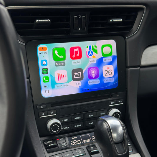 Bezdrátový Carplay/Android Auto pro Porsche Boxster, Cayman, 911, Panamera, Cayenne, Macan (2008-2021)