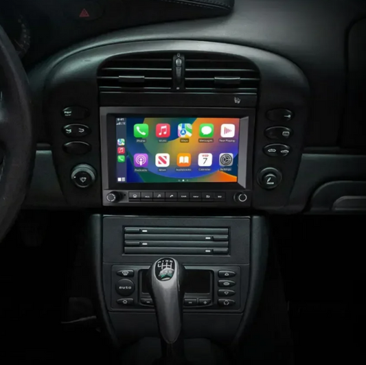 Moderní Rádio s Android auto a Carplay pro Porsche 911, Boxster, Cayman (1996–2012)