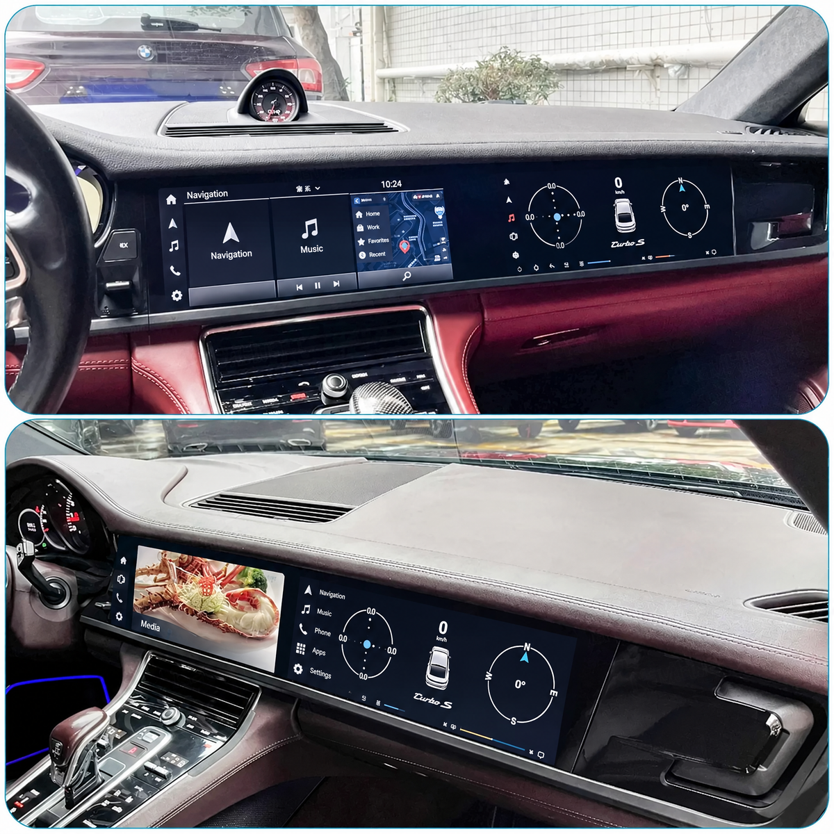 Duální displej Panamera 971 – v interiéru