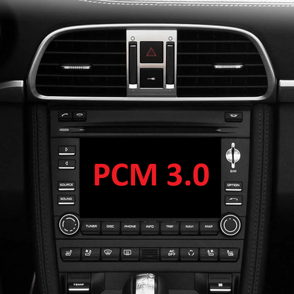 Moderní Rádio s Android auto a Carplay pro Porsche 911, Boxster, Cayman (1996–2012)