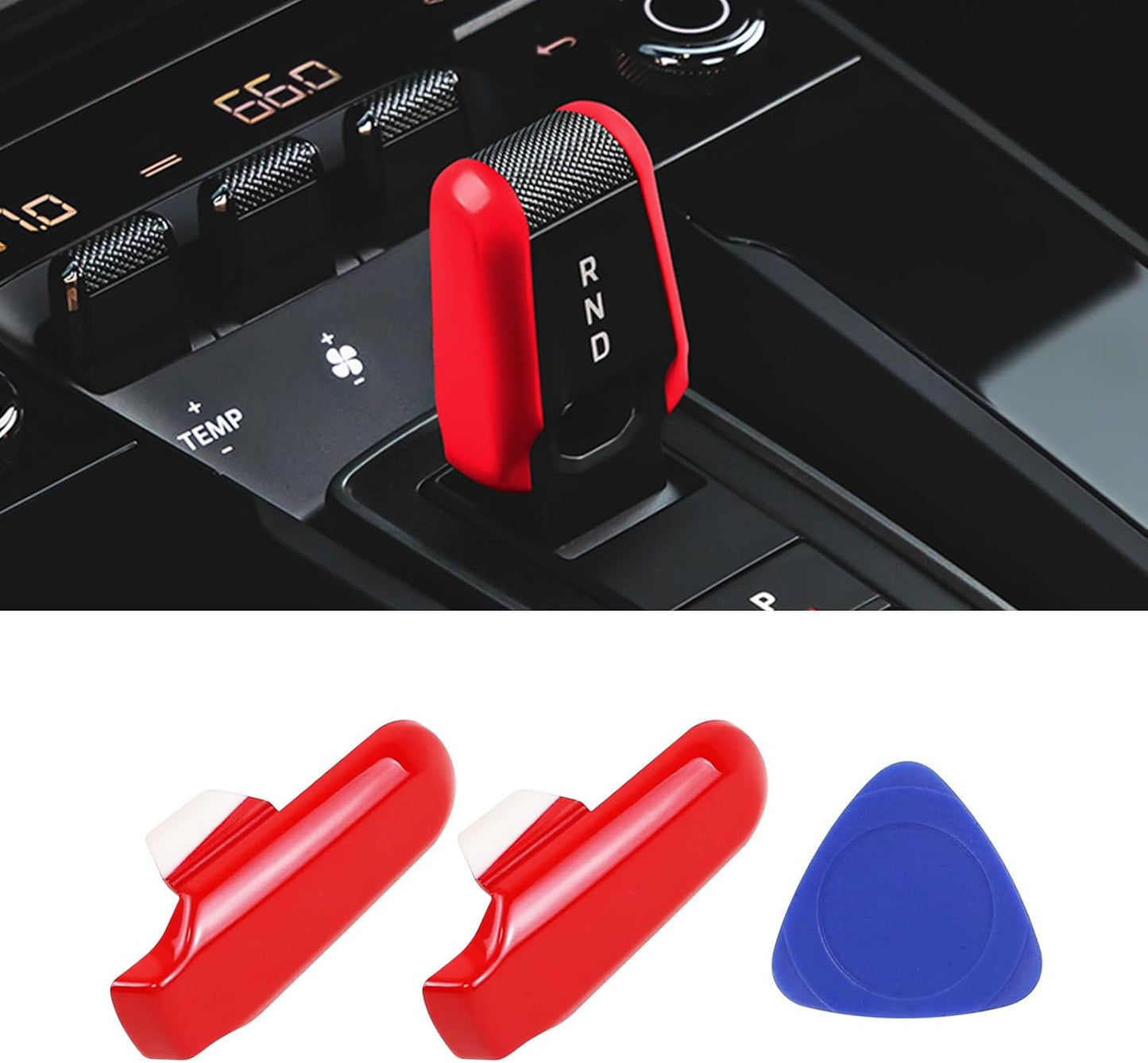 Boční krytky řadicí páky v barvách pro Porsche 992 (2018–2025)