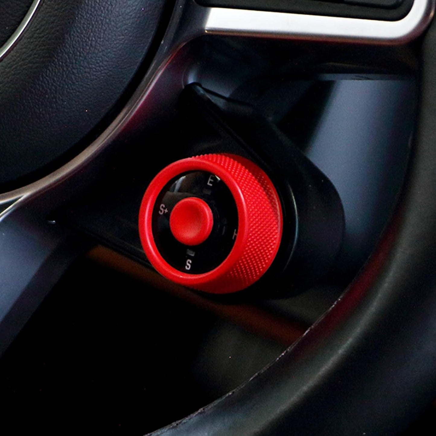 Kryt knoflíku přepínače jízdního režimu na volant typu A pro Porsche 911, Cayenne, Macan, Panamera, Boxster/Cayman (2012–2025)