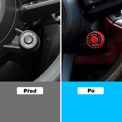 Kryt knoflíku přepínače jízdního režimu na volant typu B pro Porsche 911, Cayenne, Macan, Panamera, Tycan (2018–2025)