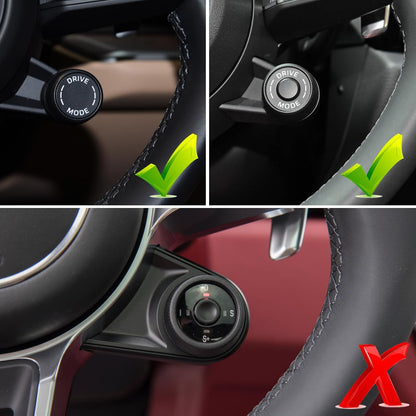 Kryt knoflíku přepínače jízdního režimu na volant typu B pro Porsche 911, Cayenne, Macan, Panamera, Tycan (2018–2025)
