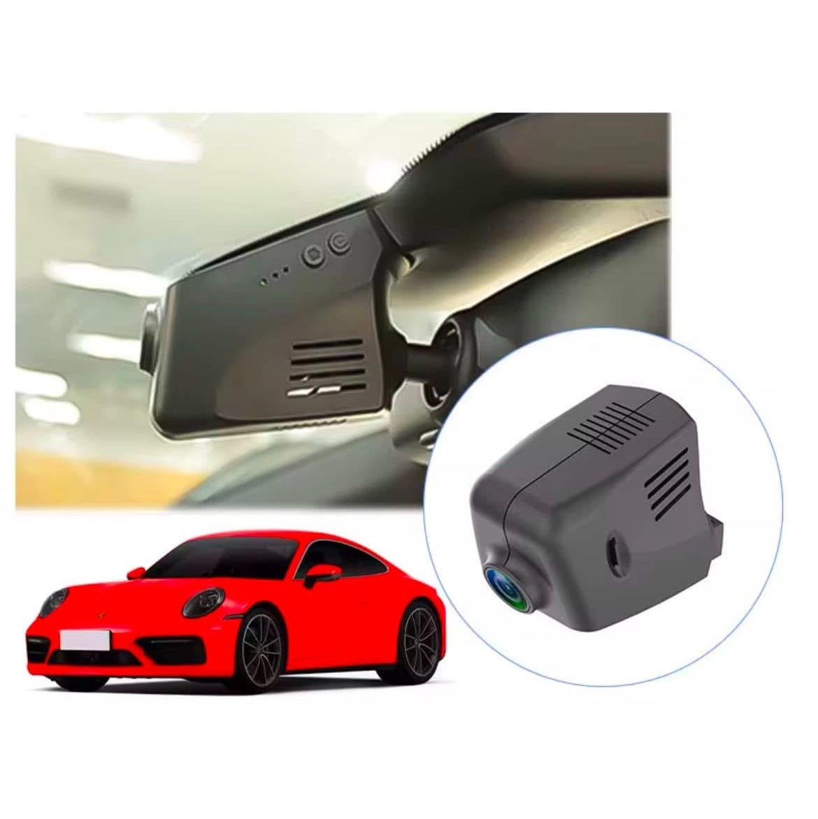 Moderní čelní záznamová kamera pro Porsche 911, Cayenne, Panamera, Taycan (2017–2024)