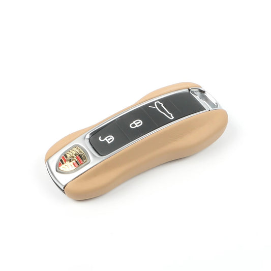 Kožené barevné kryty na klíč pro Porsche 911, Panamera, Cayenne, Taycan (2017-2025)