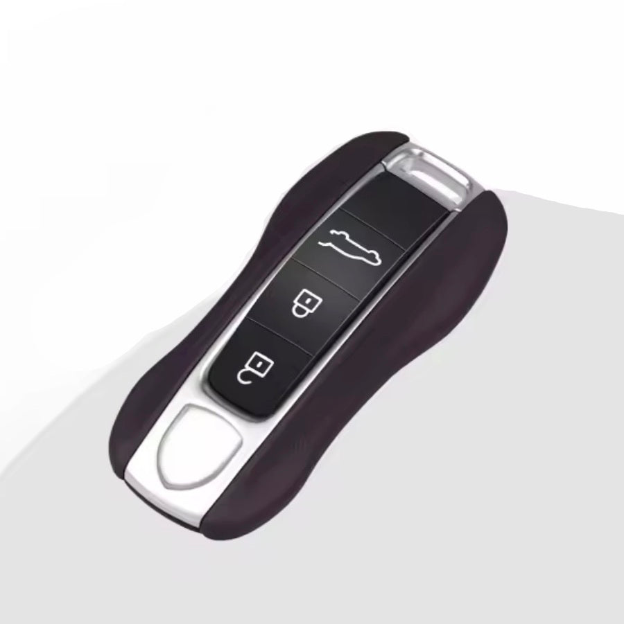 Kožené barevné kryty na klíč pro Porsche 911, Panamera, Cayenne, Taycan (2017-2025)