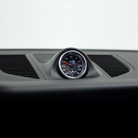 Palubní kryt pro budík Chrono – Porsche Macan 2014-2024 (generace 95B.1, 95B.2, 95B.3)