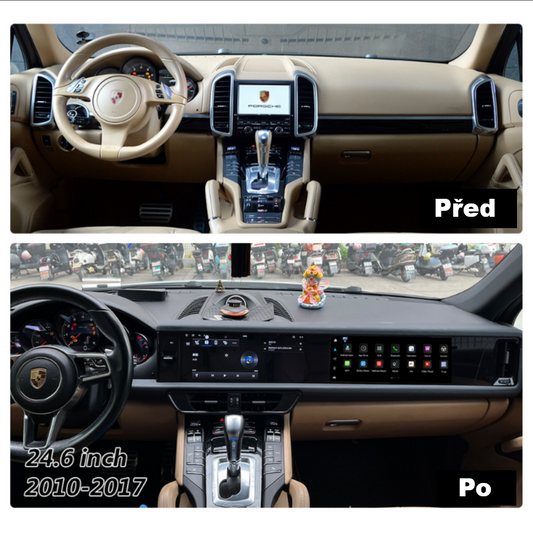 Duální display autorádio pro Porsche Cayenne (2010-2017)