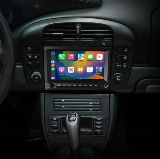 Moderní Rádio s Android auto a Carplay pro Porsche 911, Boxster, Cayman (1996–2012)