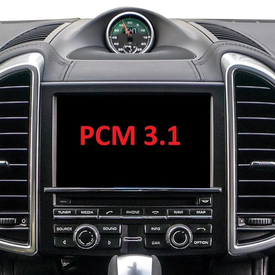 Stříbrný knoflík hlasitosti a ovládání rádia pro Porsche Boxster, Cayman, 911, Panamera, Cayenne, Macan (2009-2021)